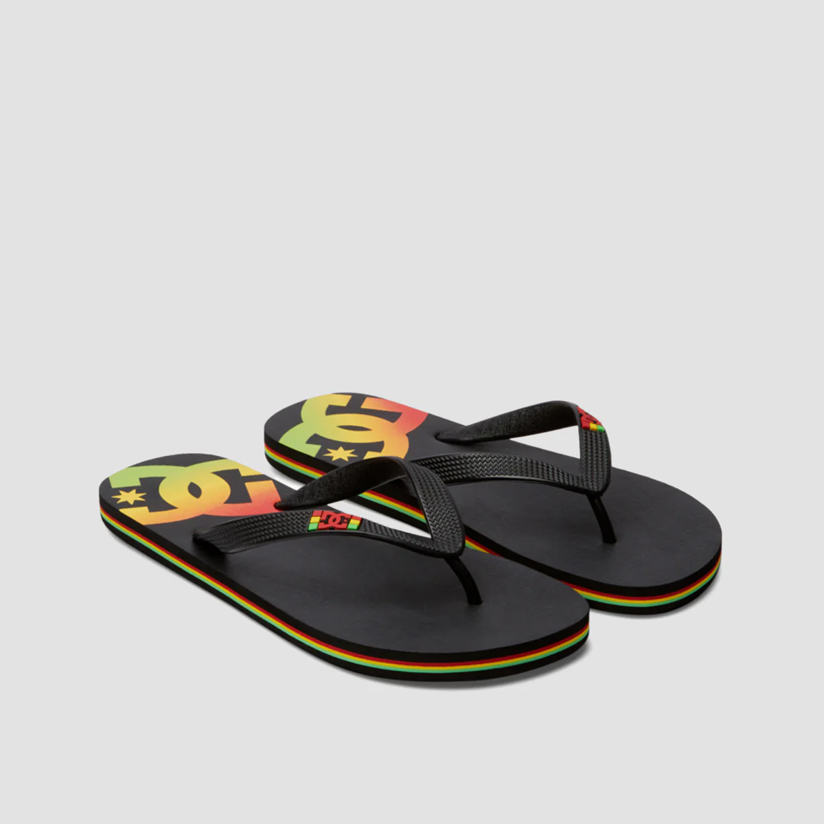 DC Spray Flip Flops - Rasta - Image 2