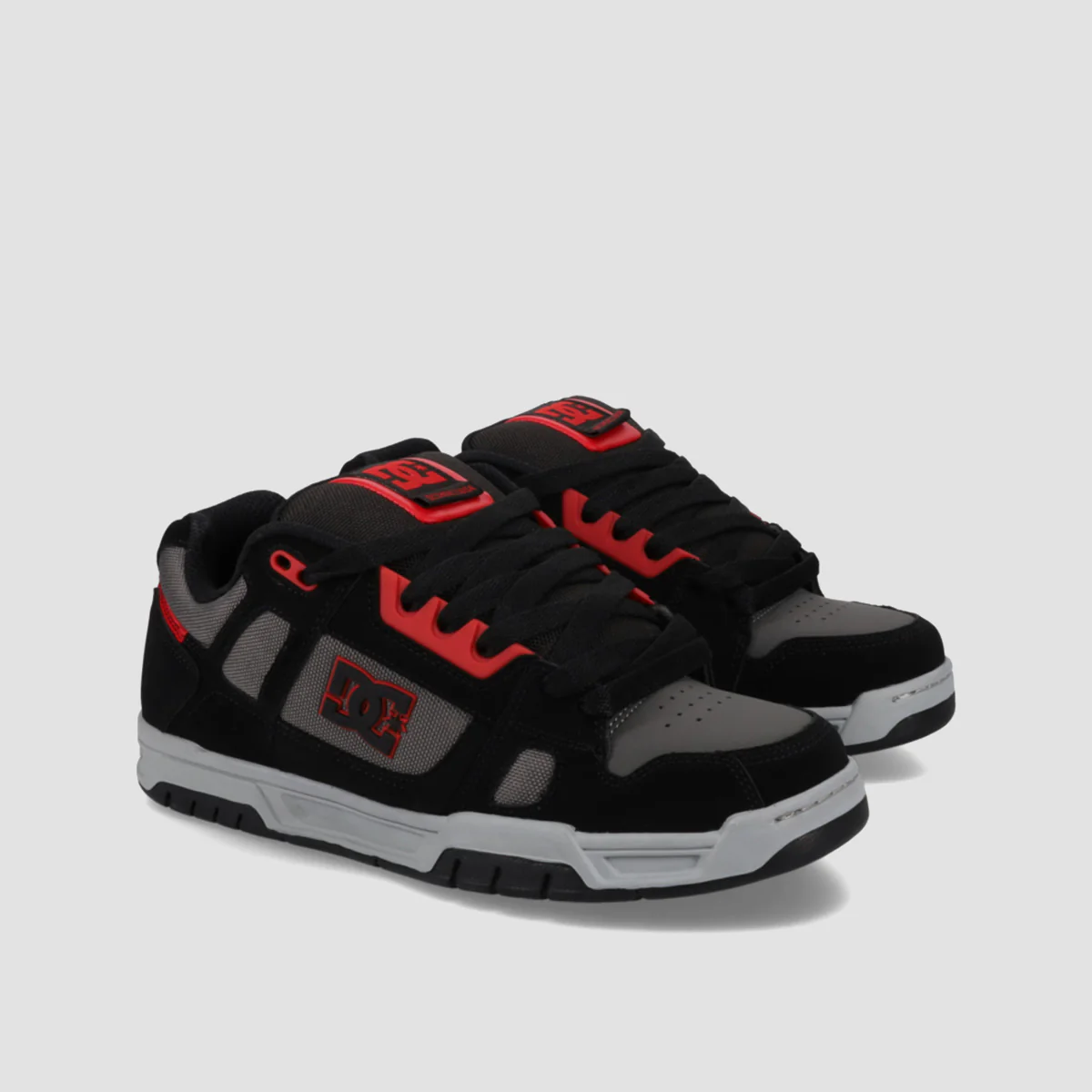 DC Stag Shoes - Black/Black/Red - Image 2