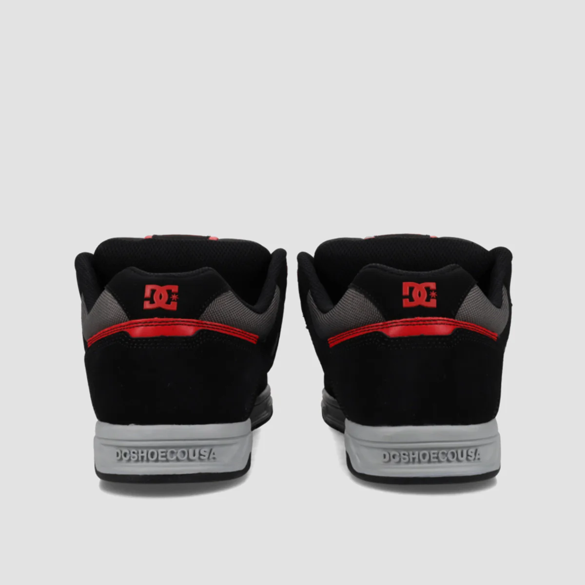 DC Stag Shoes - Black/Black/Red - Image 3