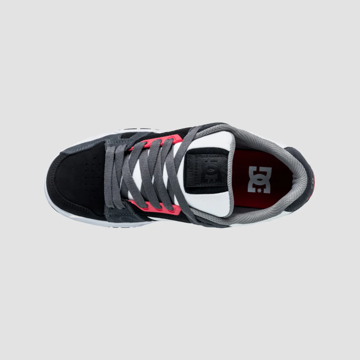 DC Stag Shoes - Black/Grey/White - Image 2