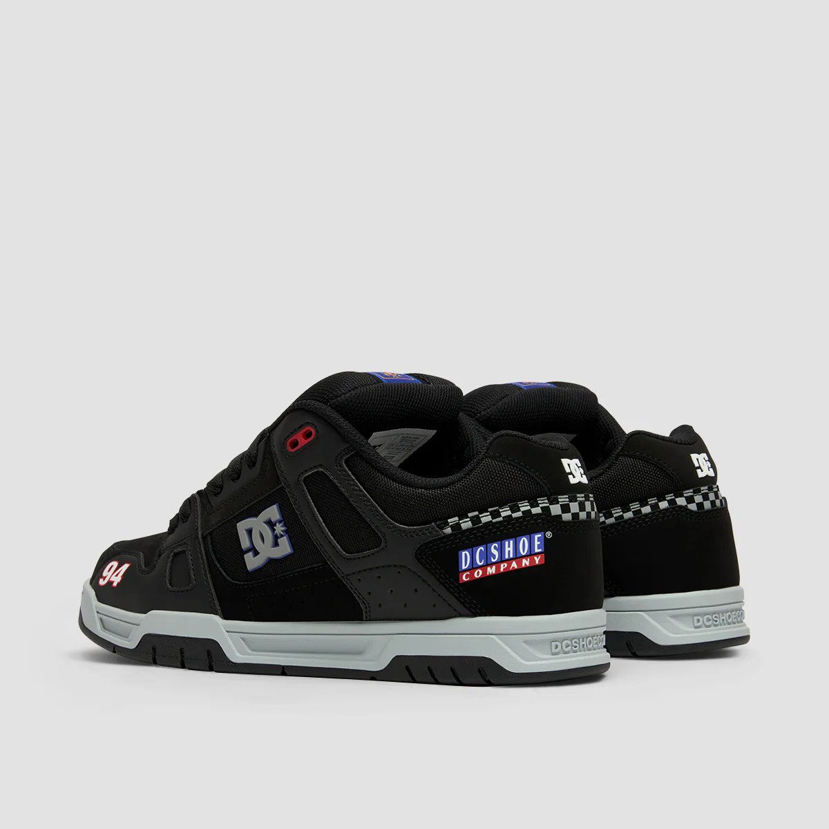 DC Stag Shoes - Black/Grey/Blue - Image 3