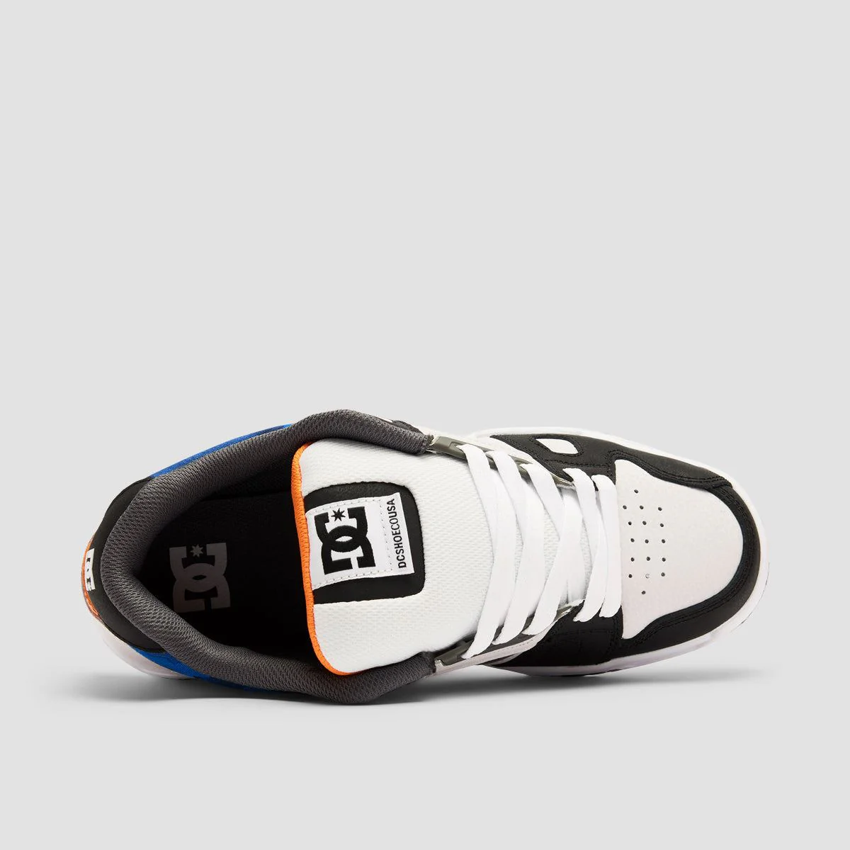 DC Stag Shoes - White/Black/Orange - Image 4