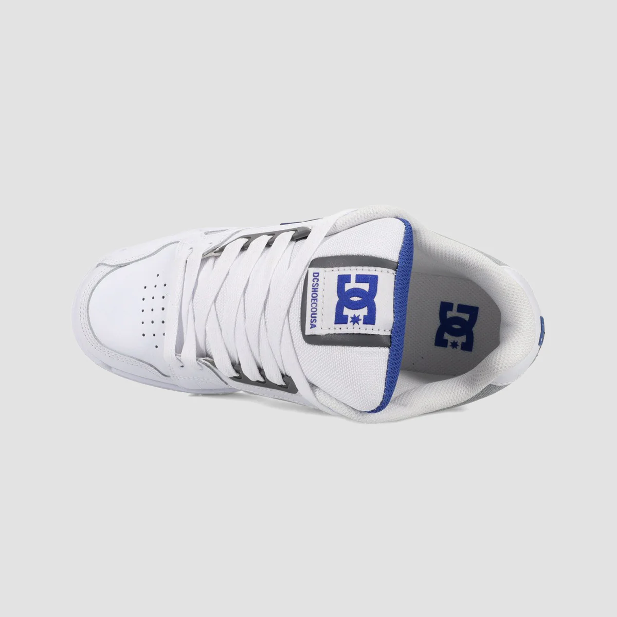 DC Stag Shoes - White/Blue/Grey - Image 3