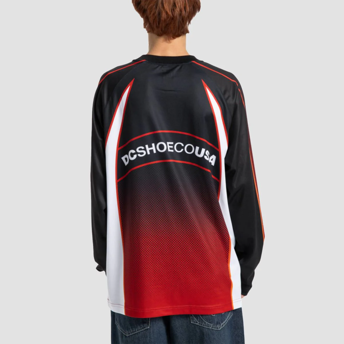 DC Sylem Longsleeve Jersey T-Shirt Barbados Cherry - Image 2