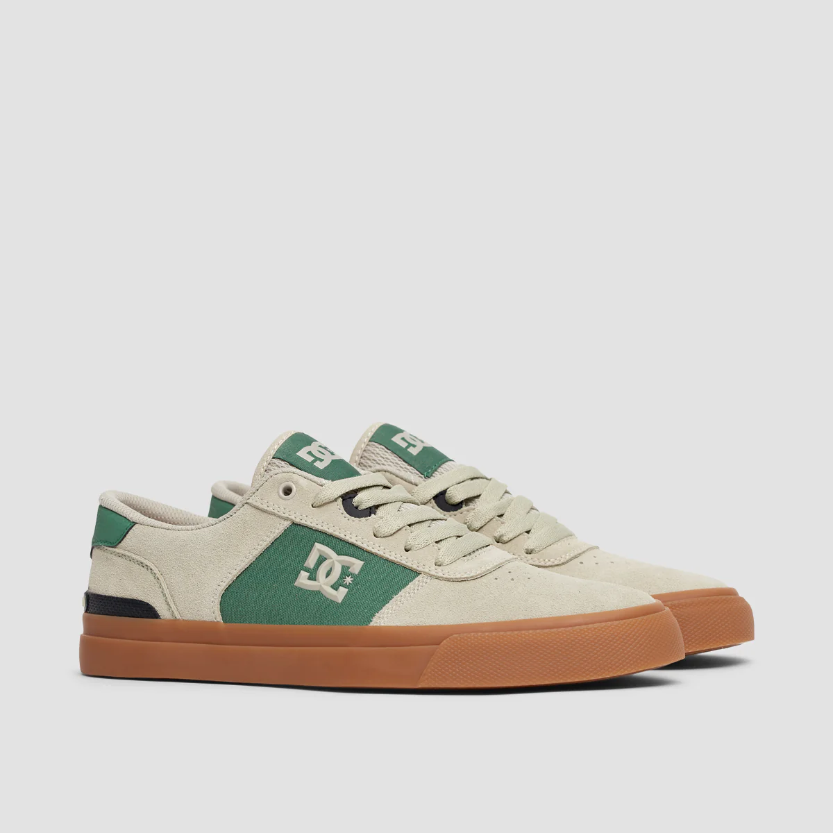DC Teknic S Shoes - Tan/Green - Image 2