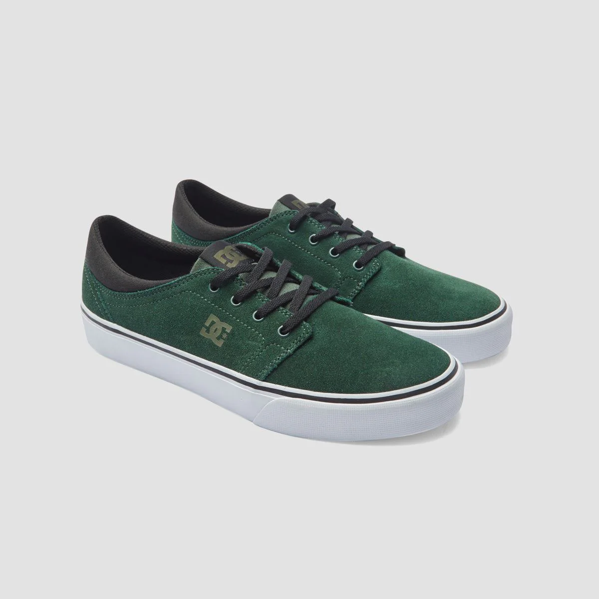 DC Trase SD Shoes - Dark Green/White - Image 2
