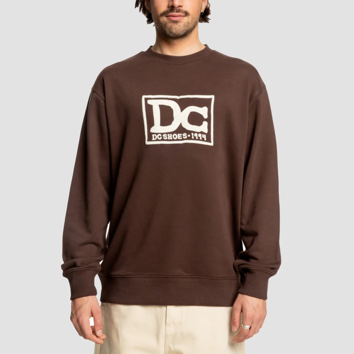 DC Tribute Crew Sweatshirt Coffee Bean