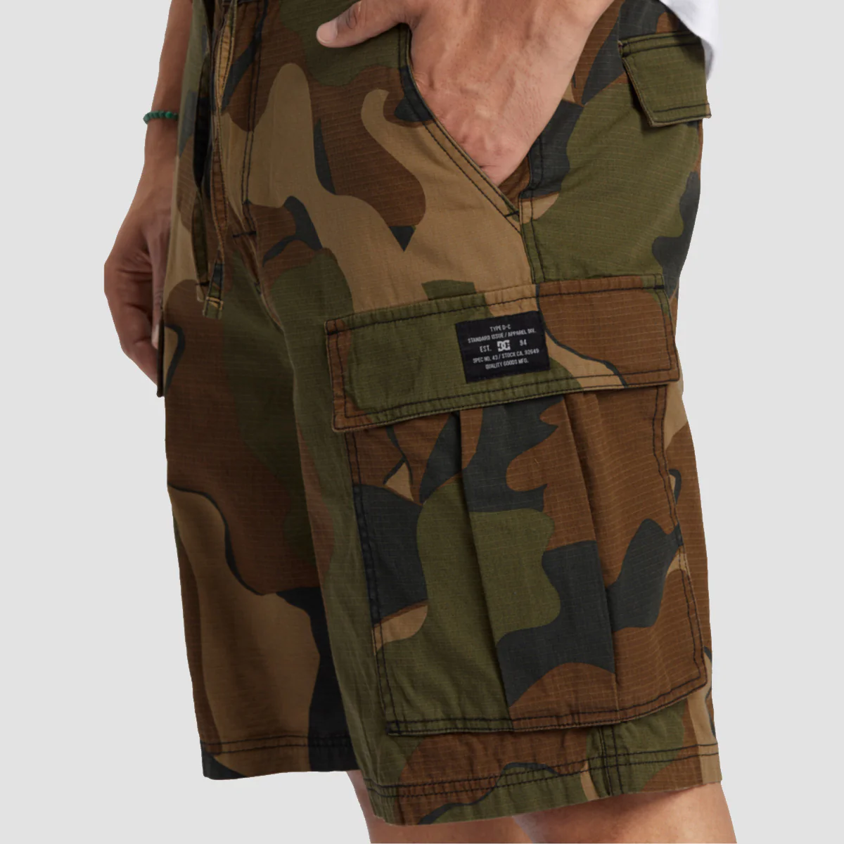 DC Tundra Ripstop Cargo Shorts Abstract Camo - Image 4