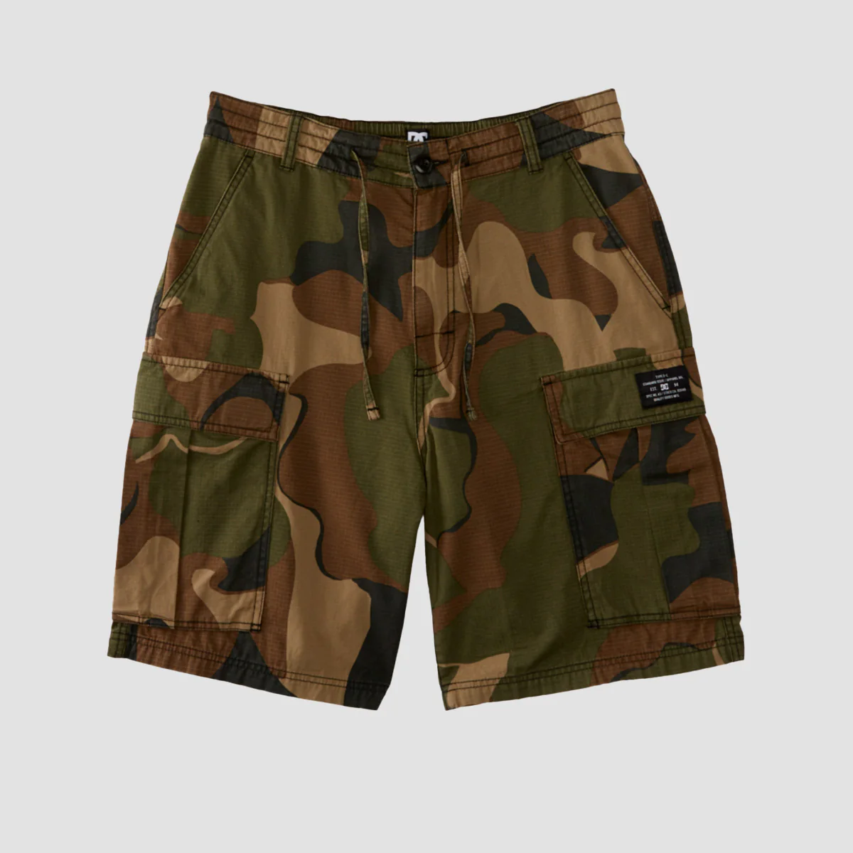 DC Tundra Ripstop Cargo Shorts Abstract Camo - Image 5