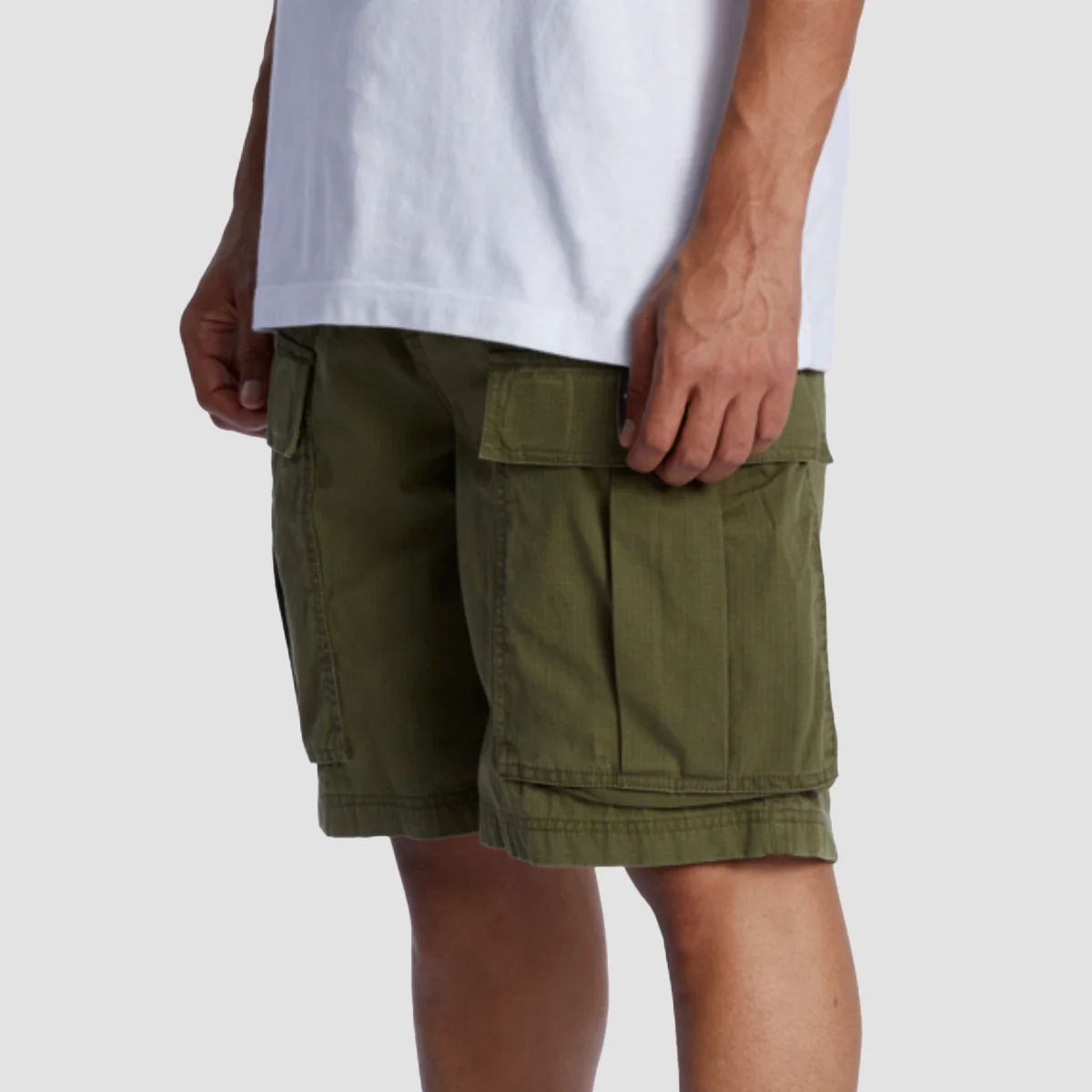 DC Tundra Ripstop Cargo Shorts Ivy Green - Image 3
