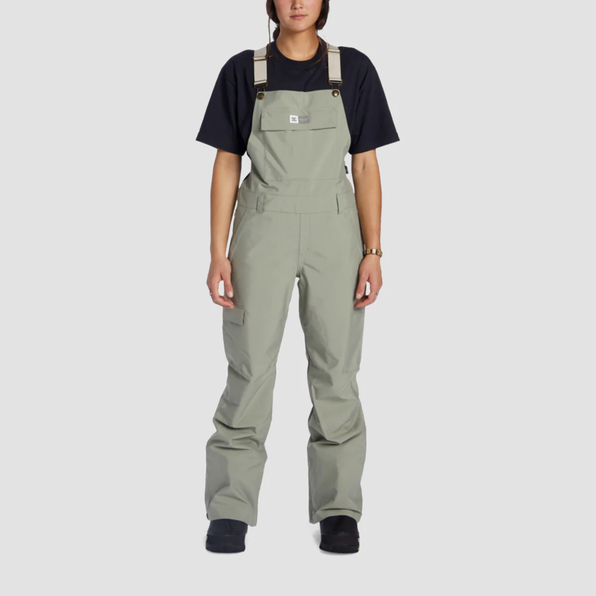 DC Valiant Bib Snow Pants Shadow - Womens - Image 3