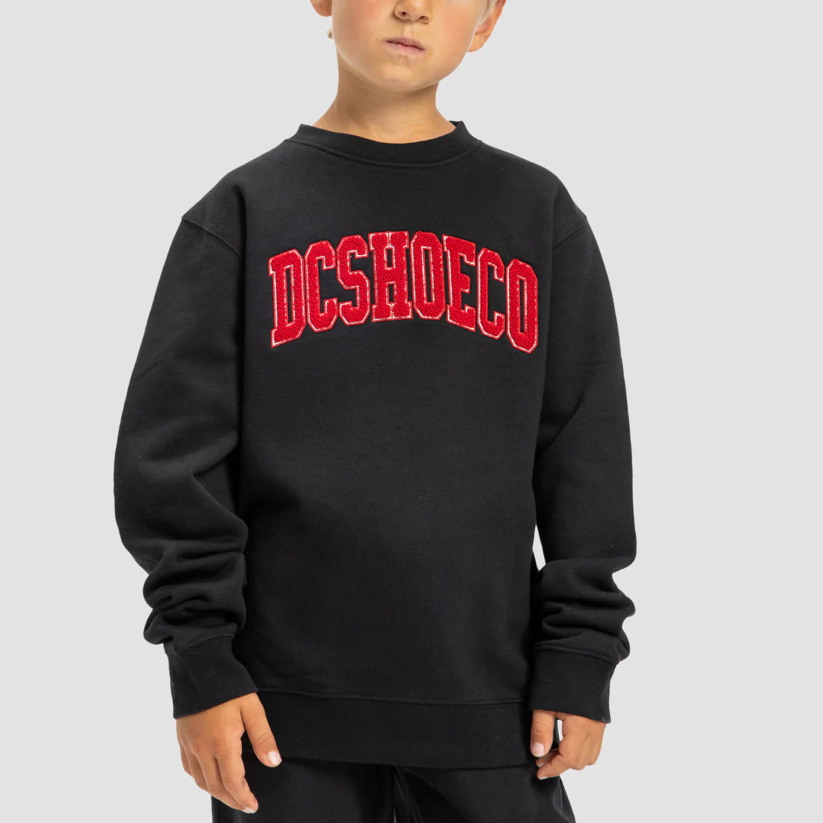 DC Varsity Crew Sweatshirt Black - Kids - Image 2