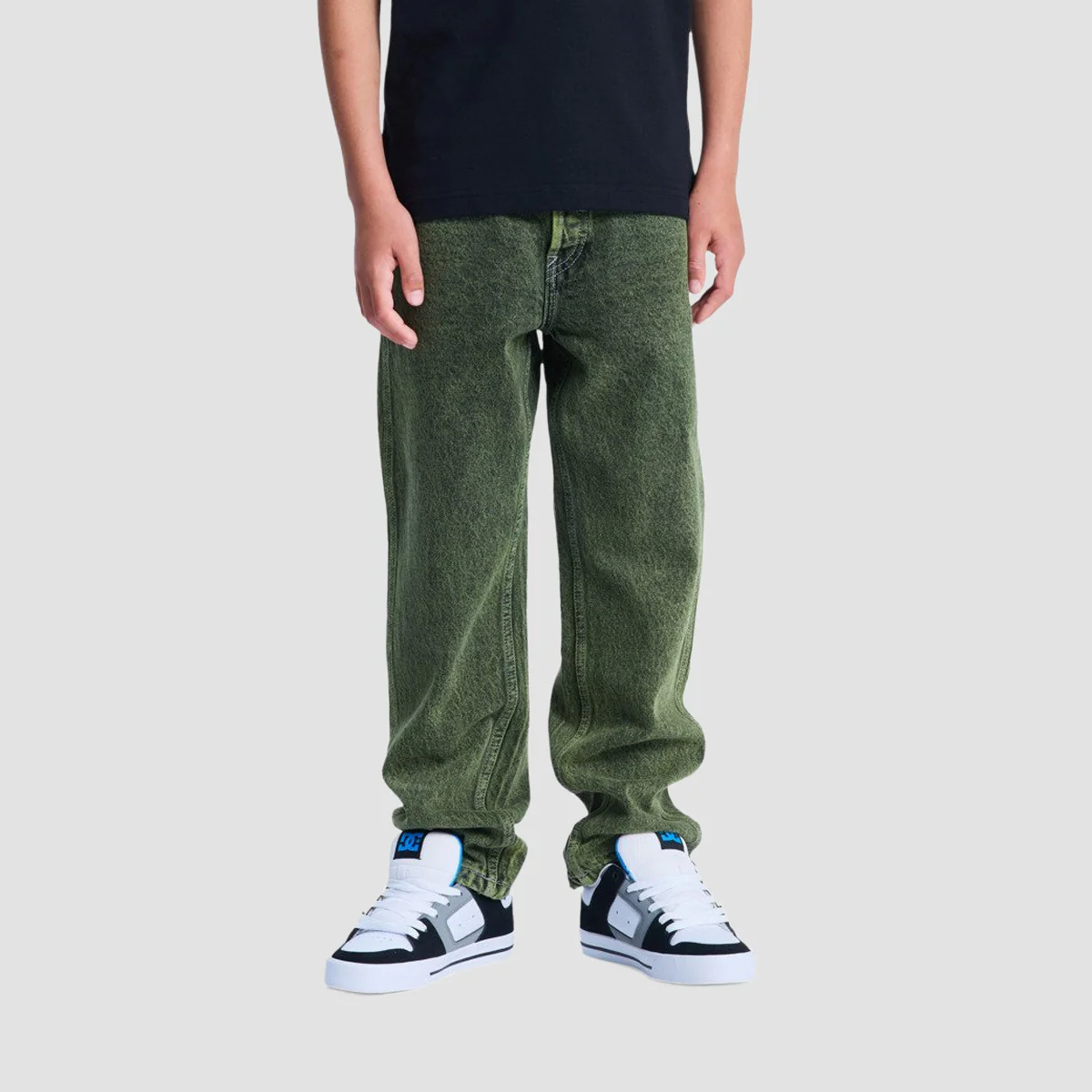 DC Worker Baggy Fit Jeans Bronze Green - Kids