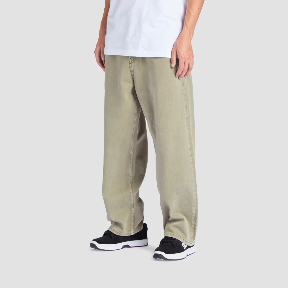 DC Worker Baggy Fit Jeans Green Overdye - Image 2