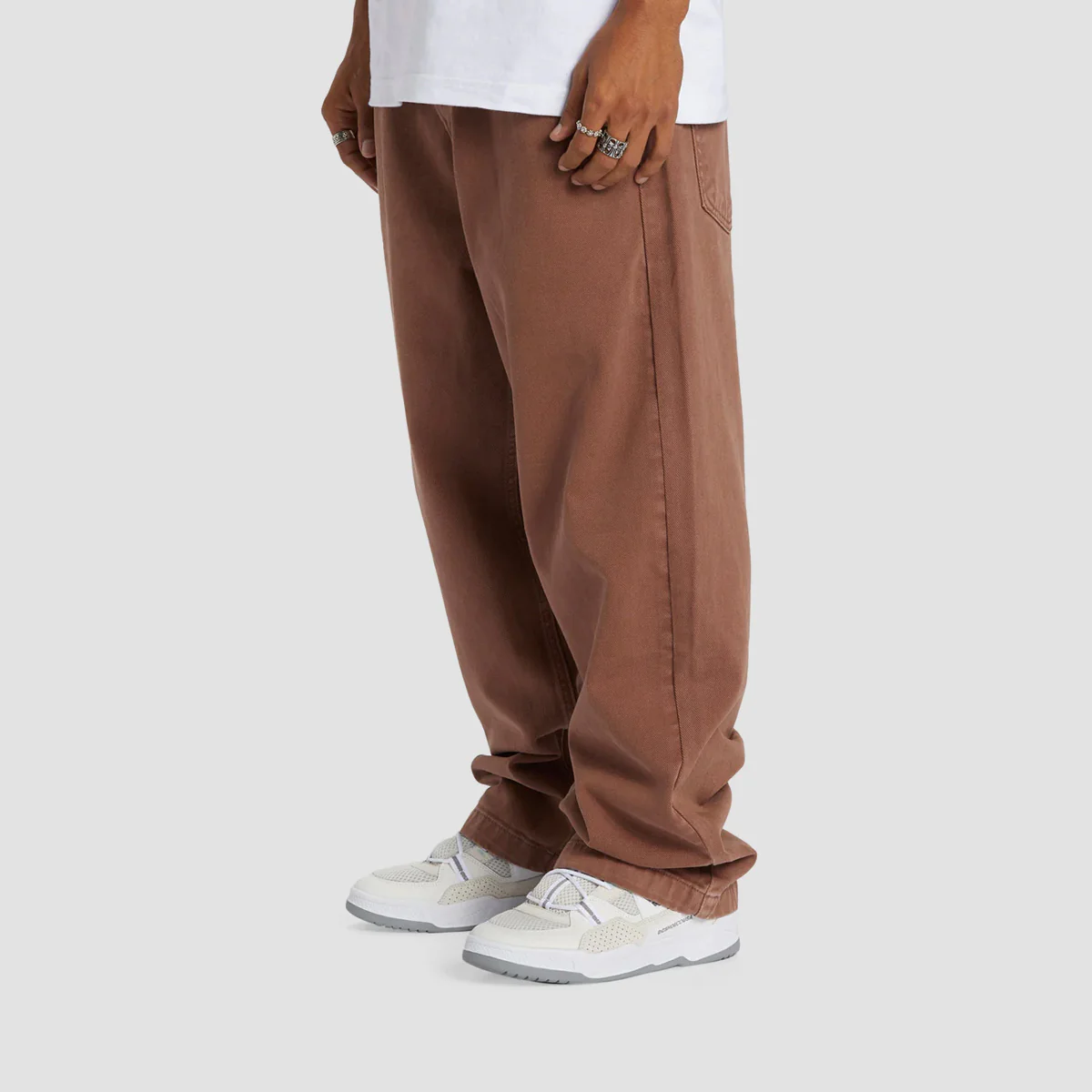 DC Worker Baggy Fit Jeans Plum Overdye - Image 2