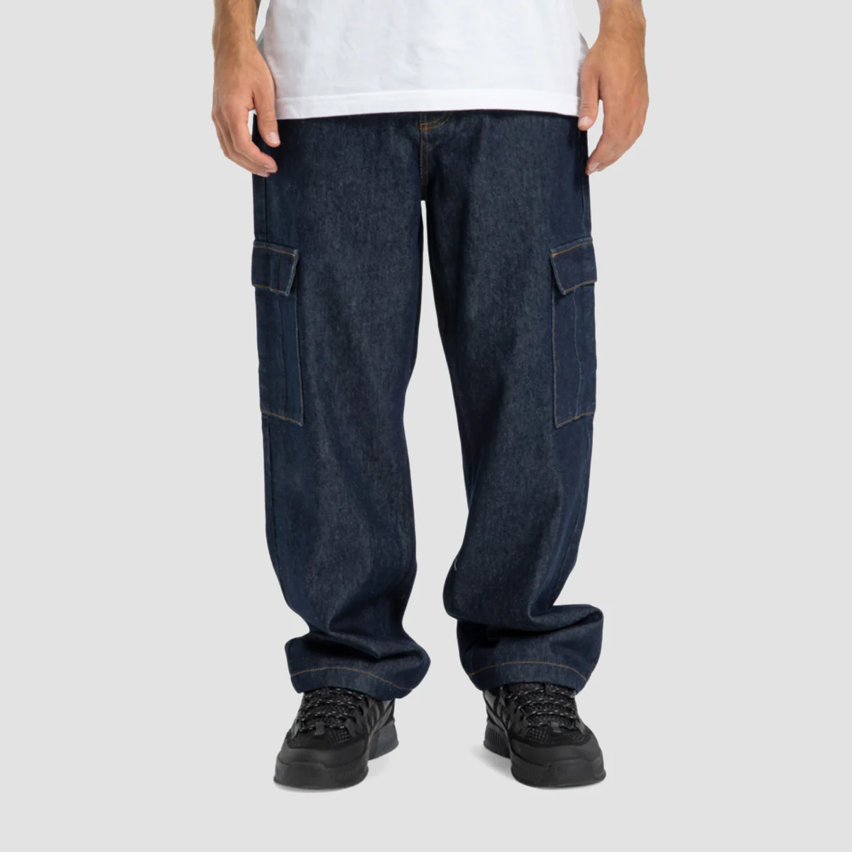 DC Worker Cargo Baggy Fit Jeans Dark Denim