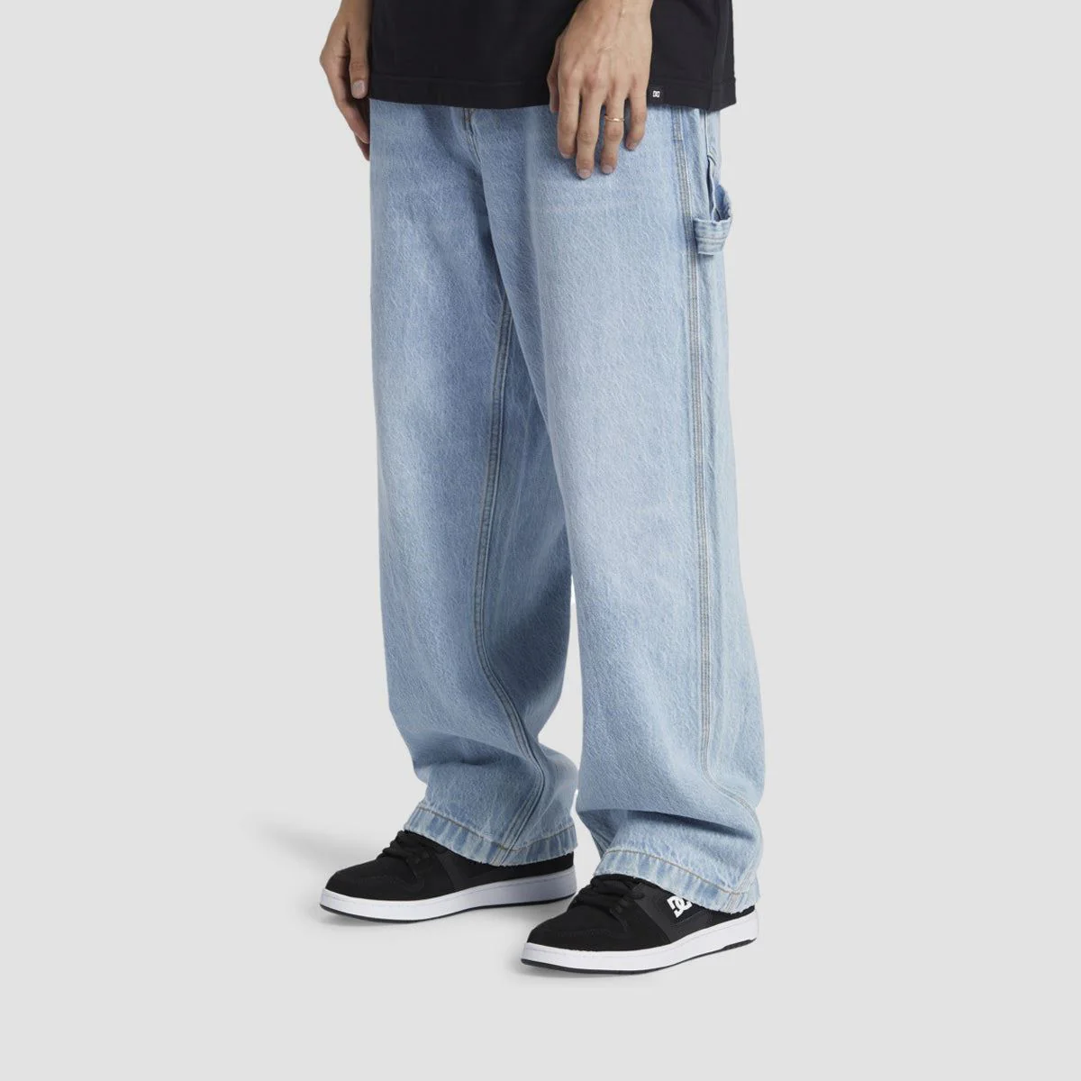 DC Worker Carpenter Baggy Fit Jeans Indigo Light - Image 2