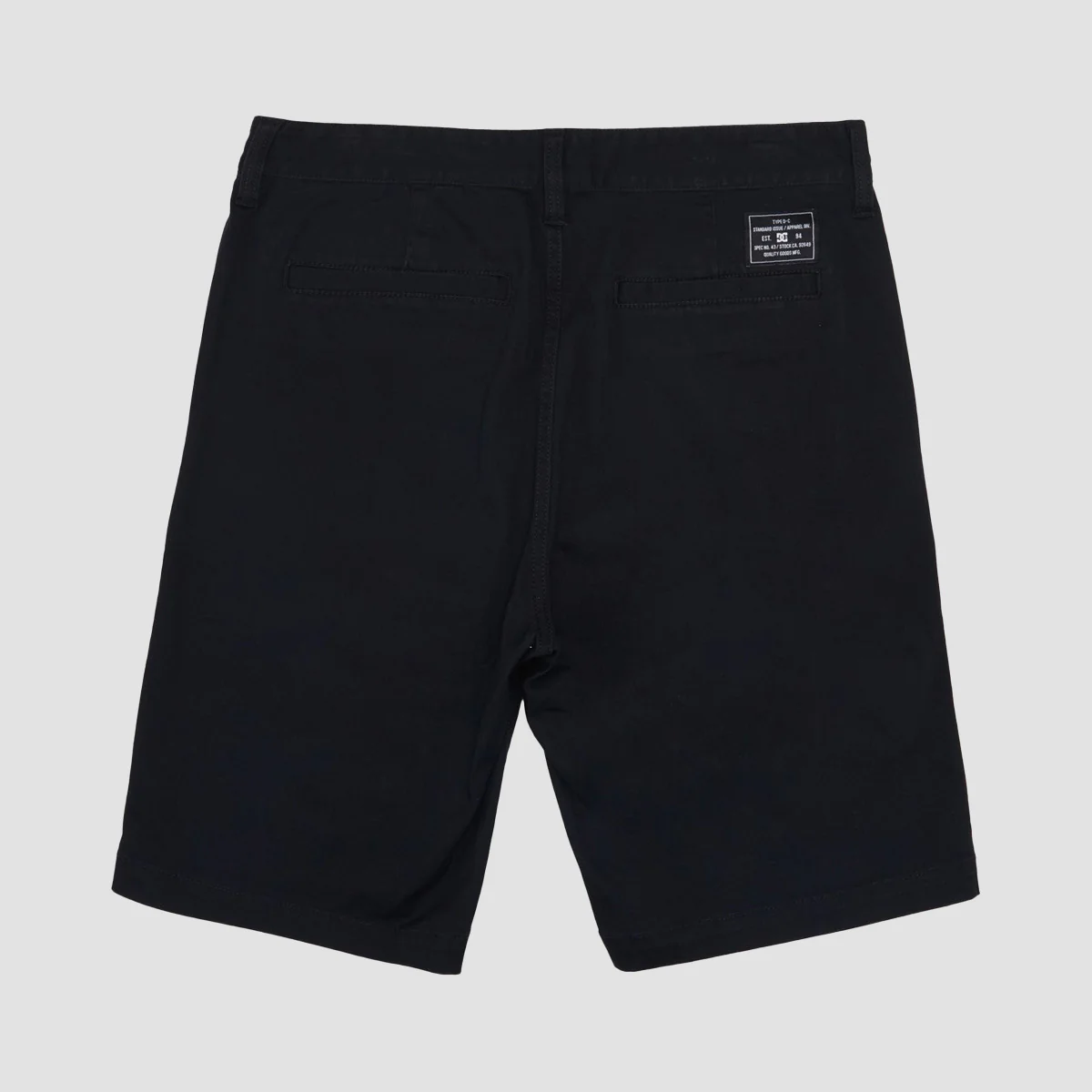 DC Worker Relaxed Chino Shorts Black - Image 2
