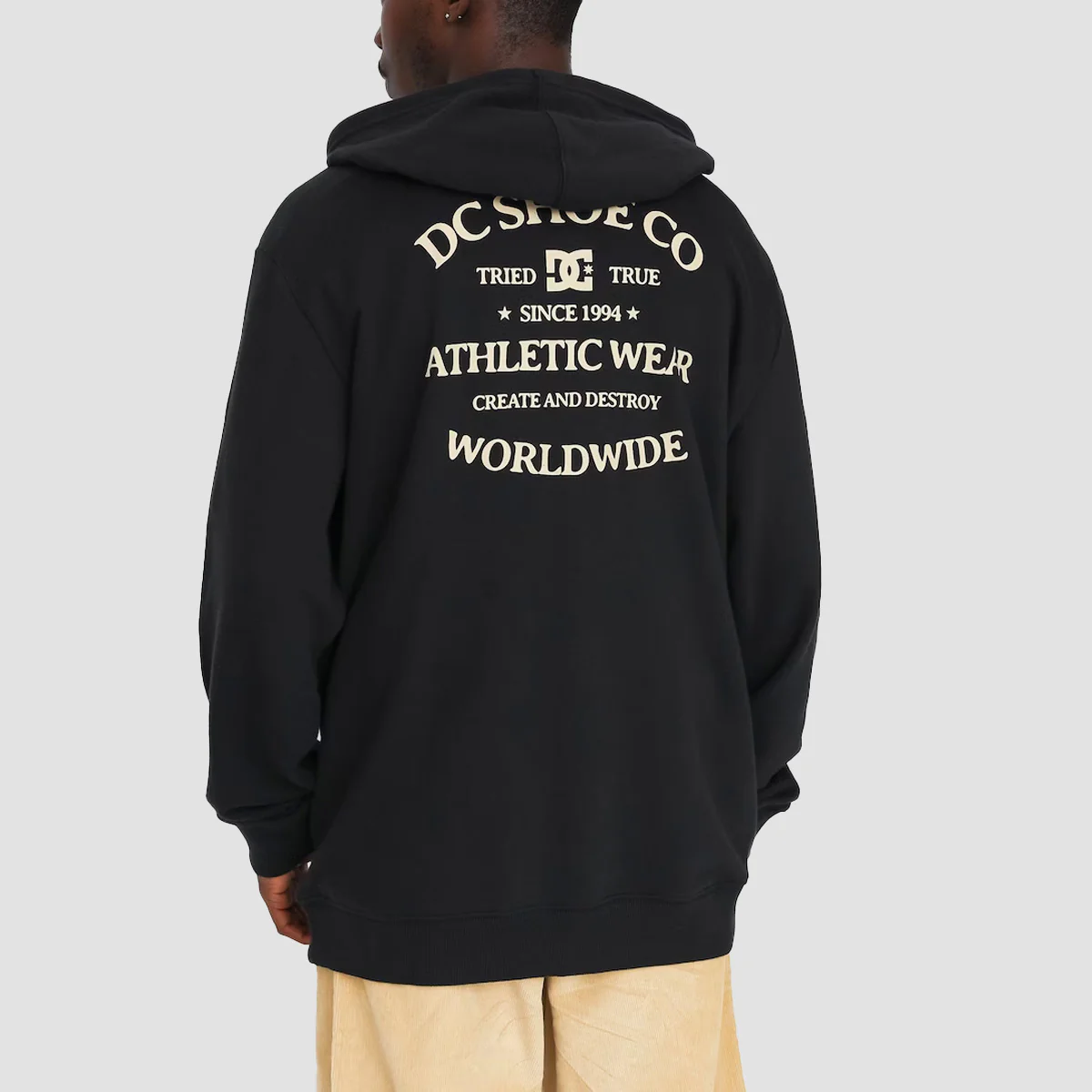DC World Renowned Zip Hoodie Black - Image 2