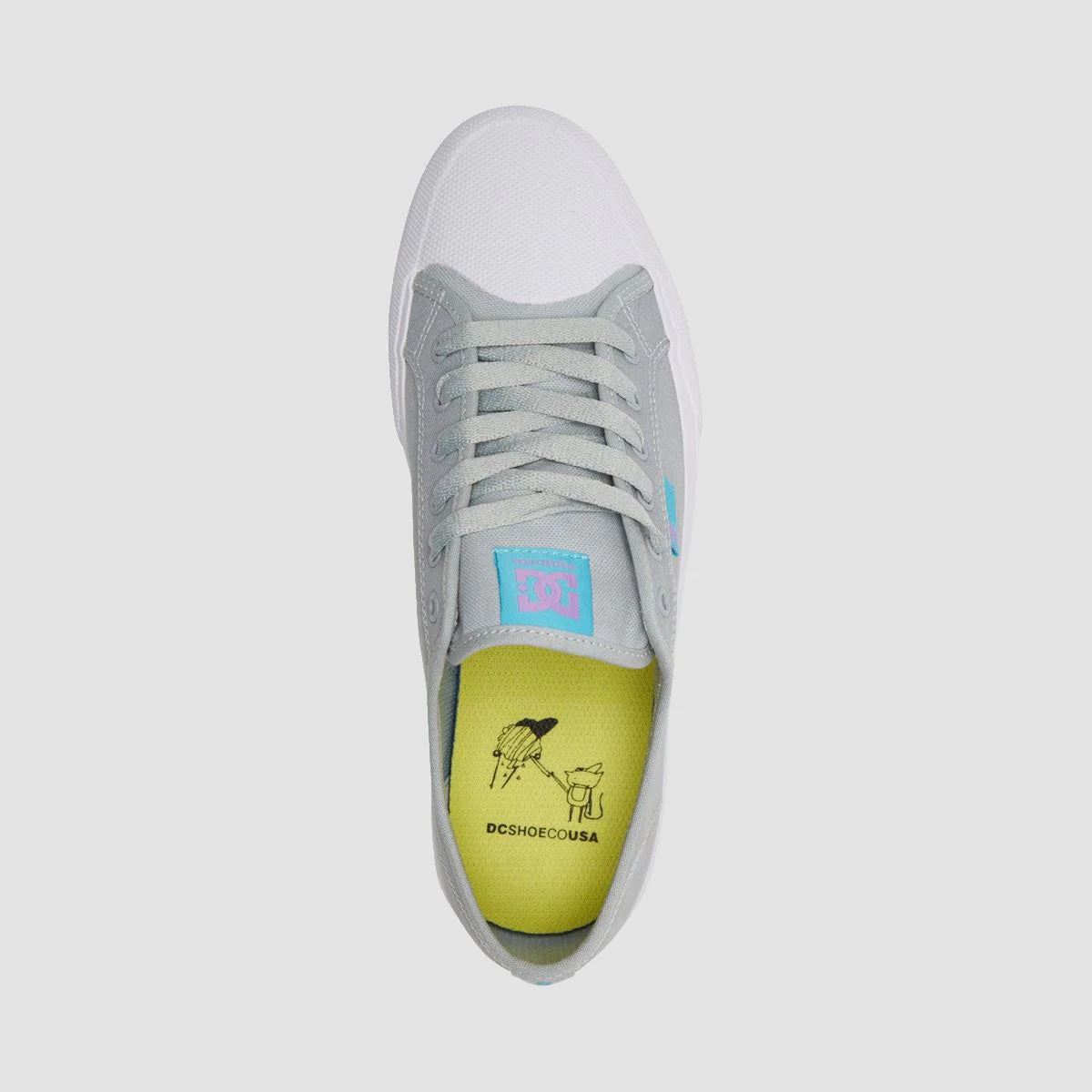 DC x Cat & Cloud Manual RT Shoes - Grey/Grey/Blue - Vegan - Image 2