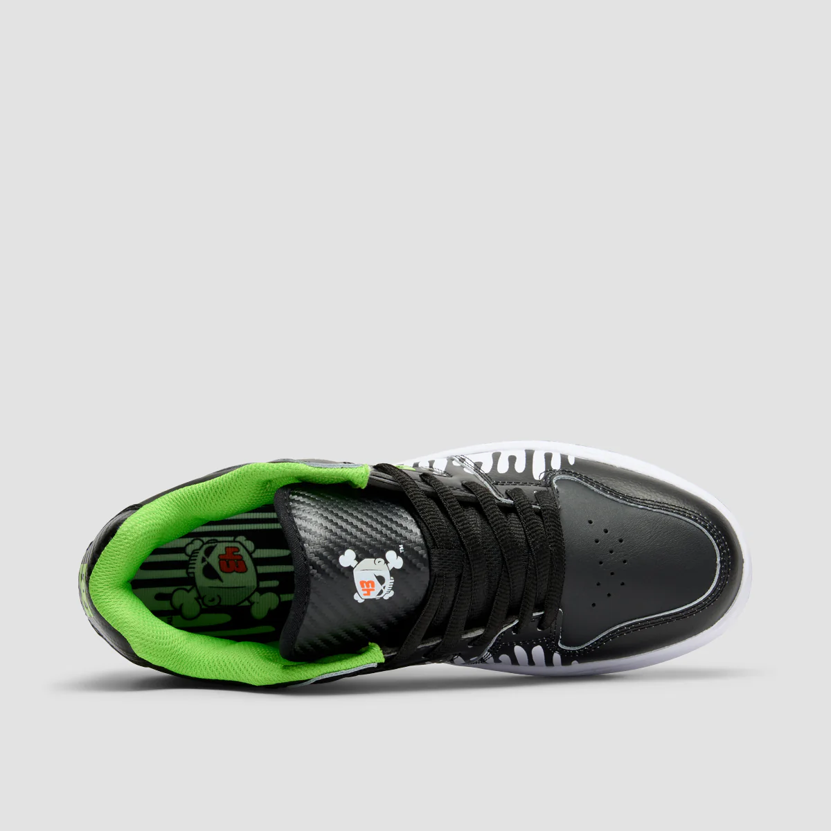 DC X Ken Block 43 Manteca 4 Shoes - Black/White/Green - Image 3