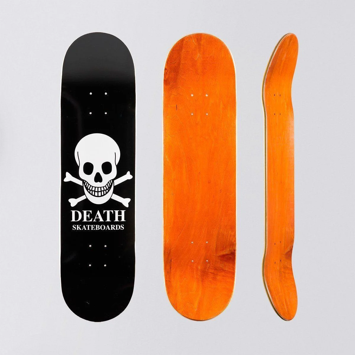 Death OG Skull Skateboard Deck Black - 8.25" - Image 2