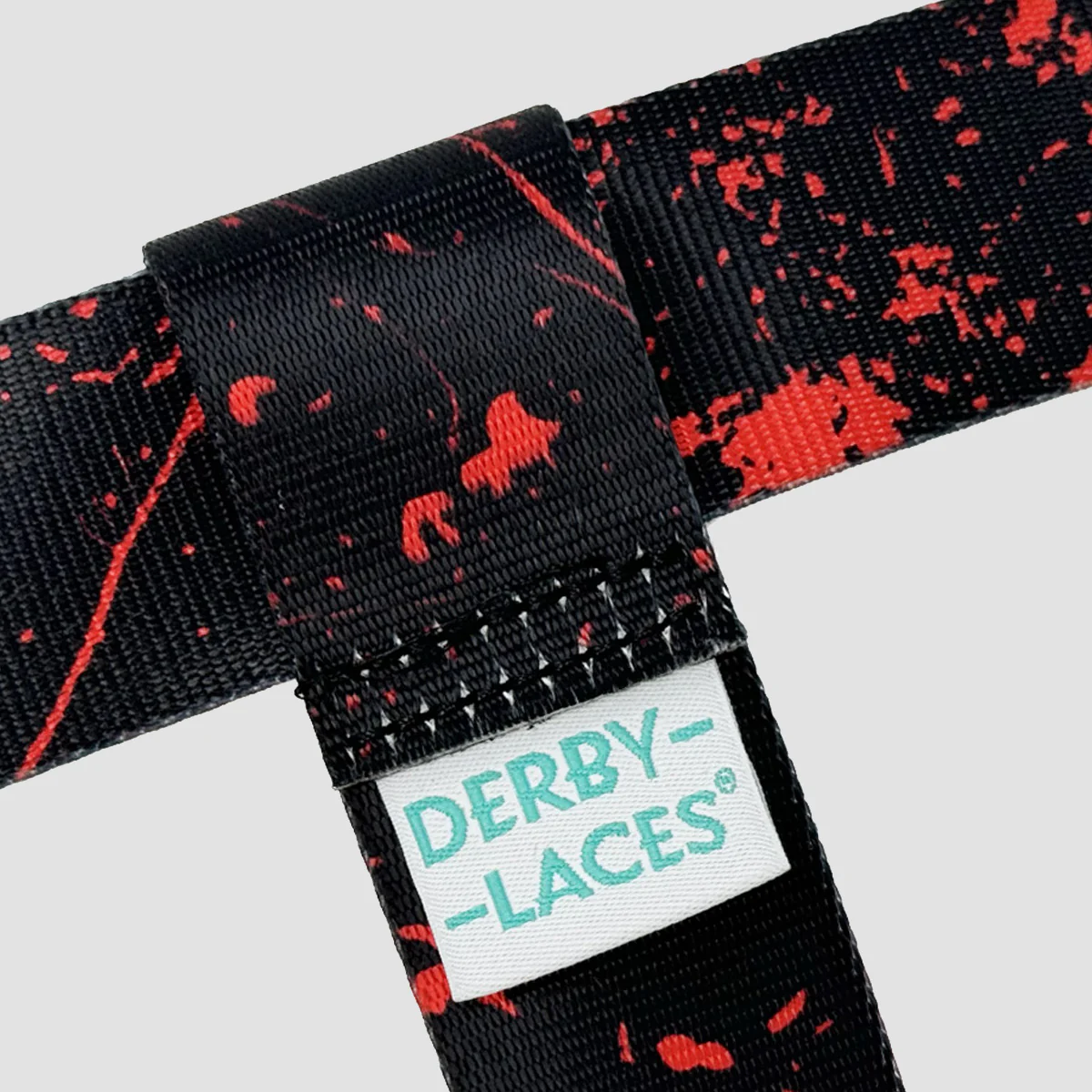 Derby Laces Skate Strap - Gear Leash Blood Spatter 198cm - Image 2