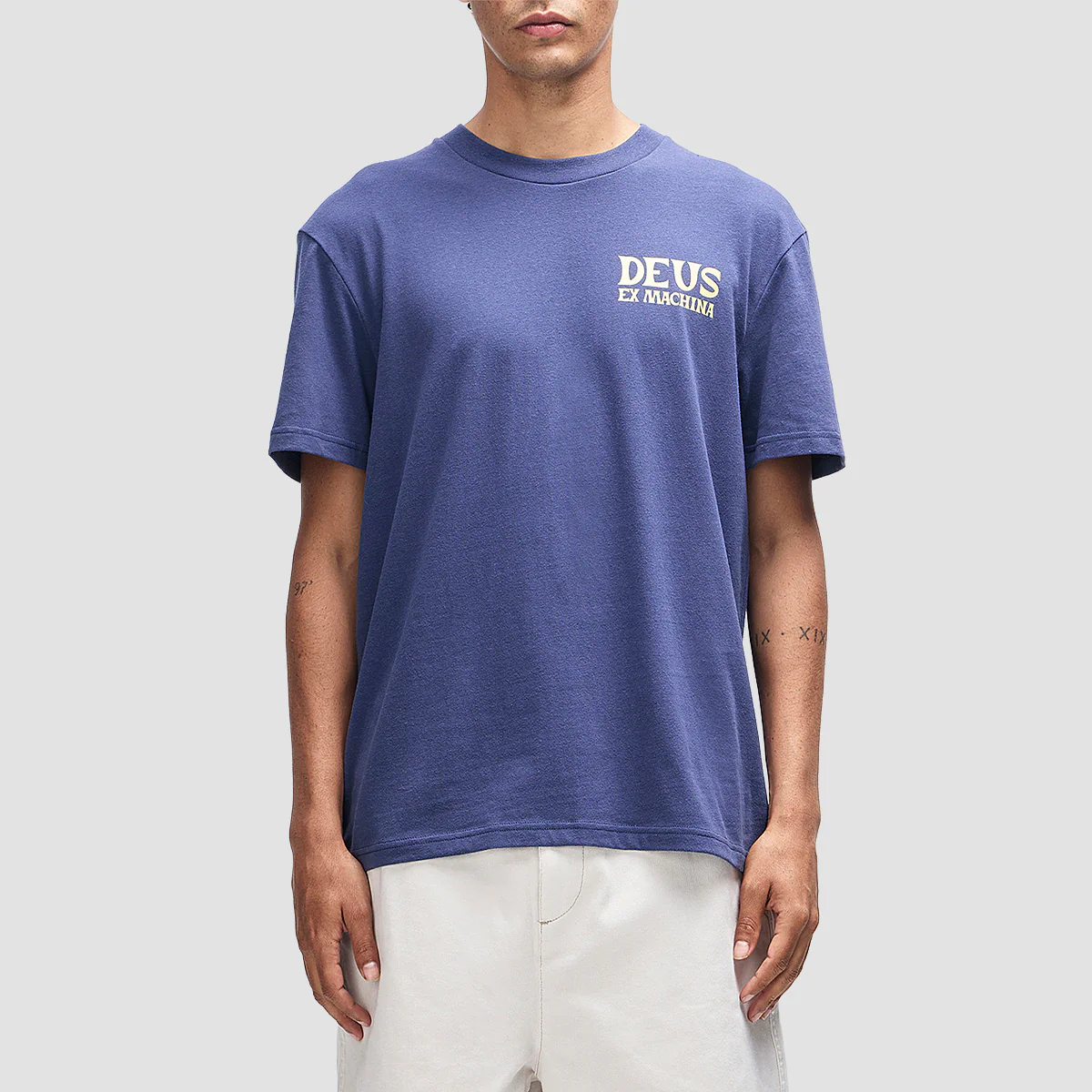 Deus Chinook T-Shirt Mechanic Blue - Image 2