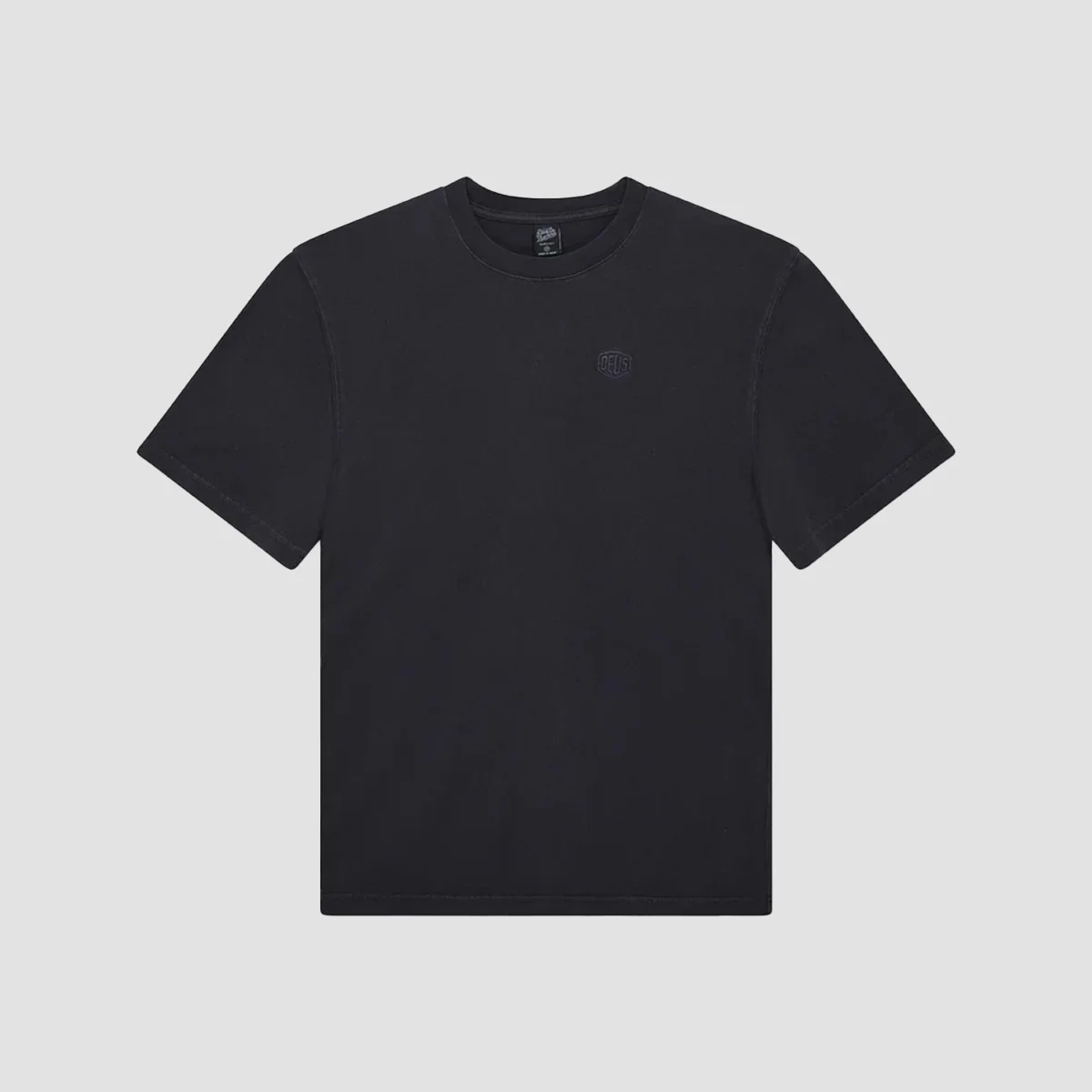 Deus Shield Garment Dyed T-Shirt Black