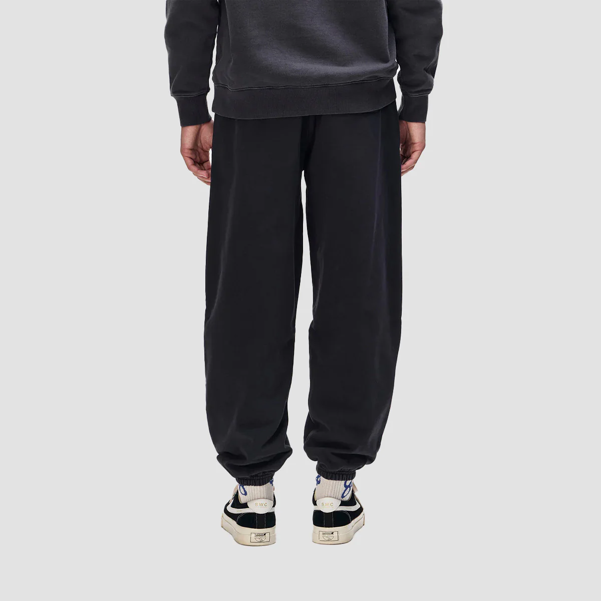 Deus Shield Garment Dyed Track Pants Black - Image 2