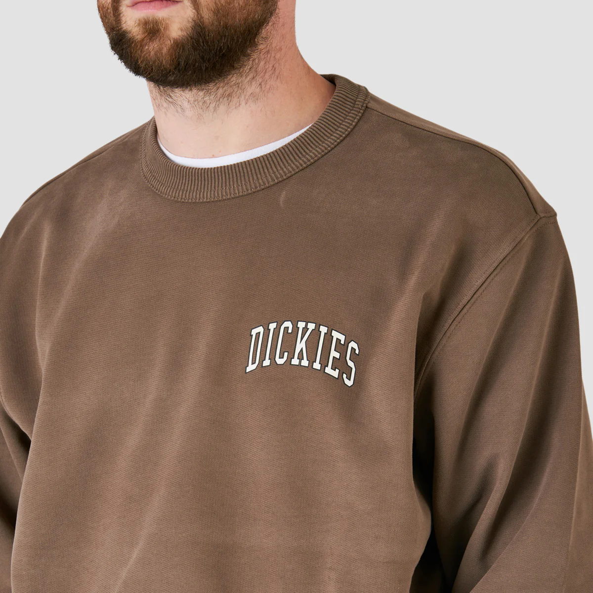 Dickies Aitkin Chest Sweatshirt Mushroom/Cloud - Image 2