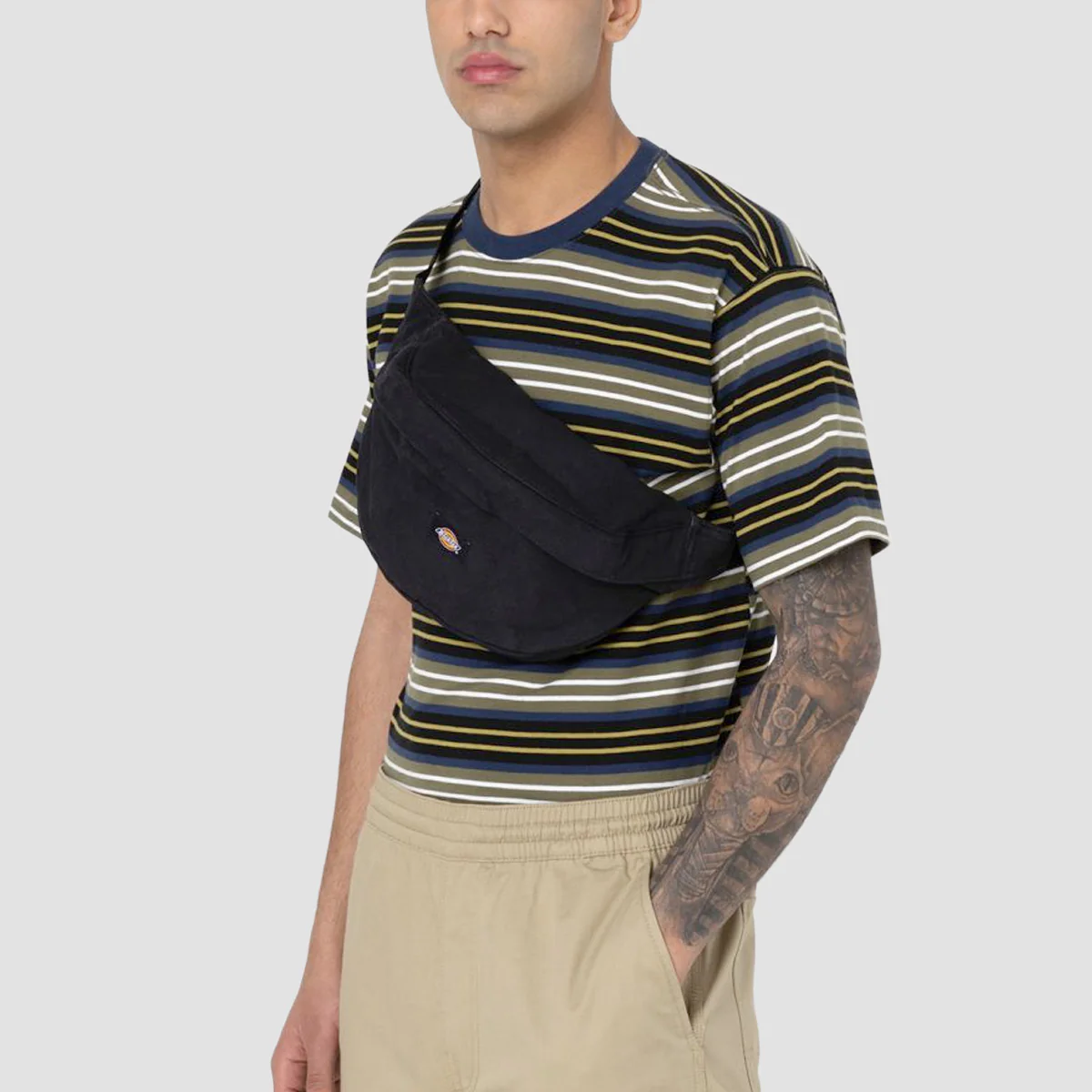 Dickies Duck Canvas Cross Body Bag Black - Image 2