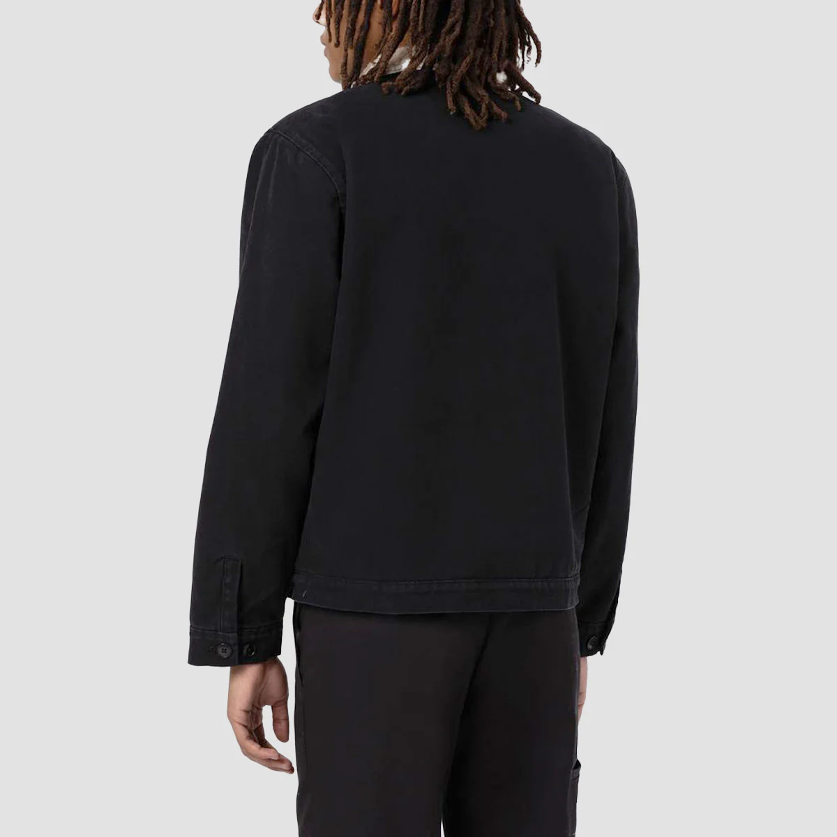 Dickies Duck Canvas Deck Jacket Stone Washed Black - Image 2