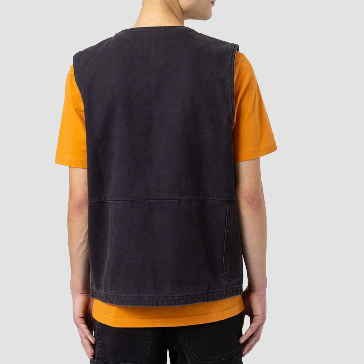 Dickies Duck Canvas SMR Vest Stone Washed Black - Image 2