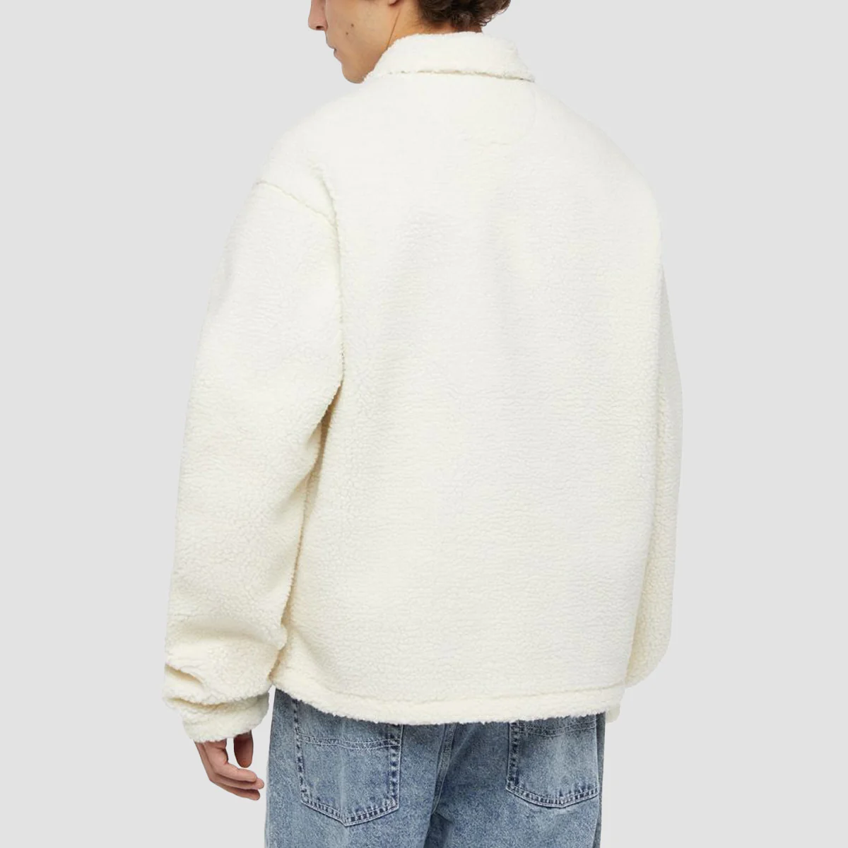 Dickies Eisenhower High Pile Fleece Jacket Whitecap Grey - Image 2