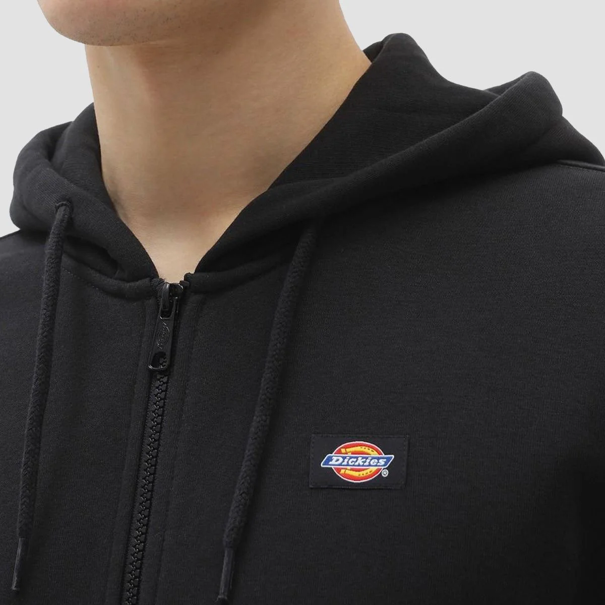 Dickies Oakport Zip Hoodie Black - Image 3