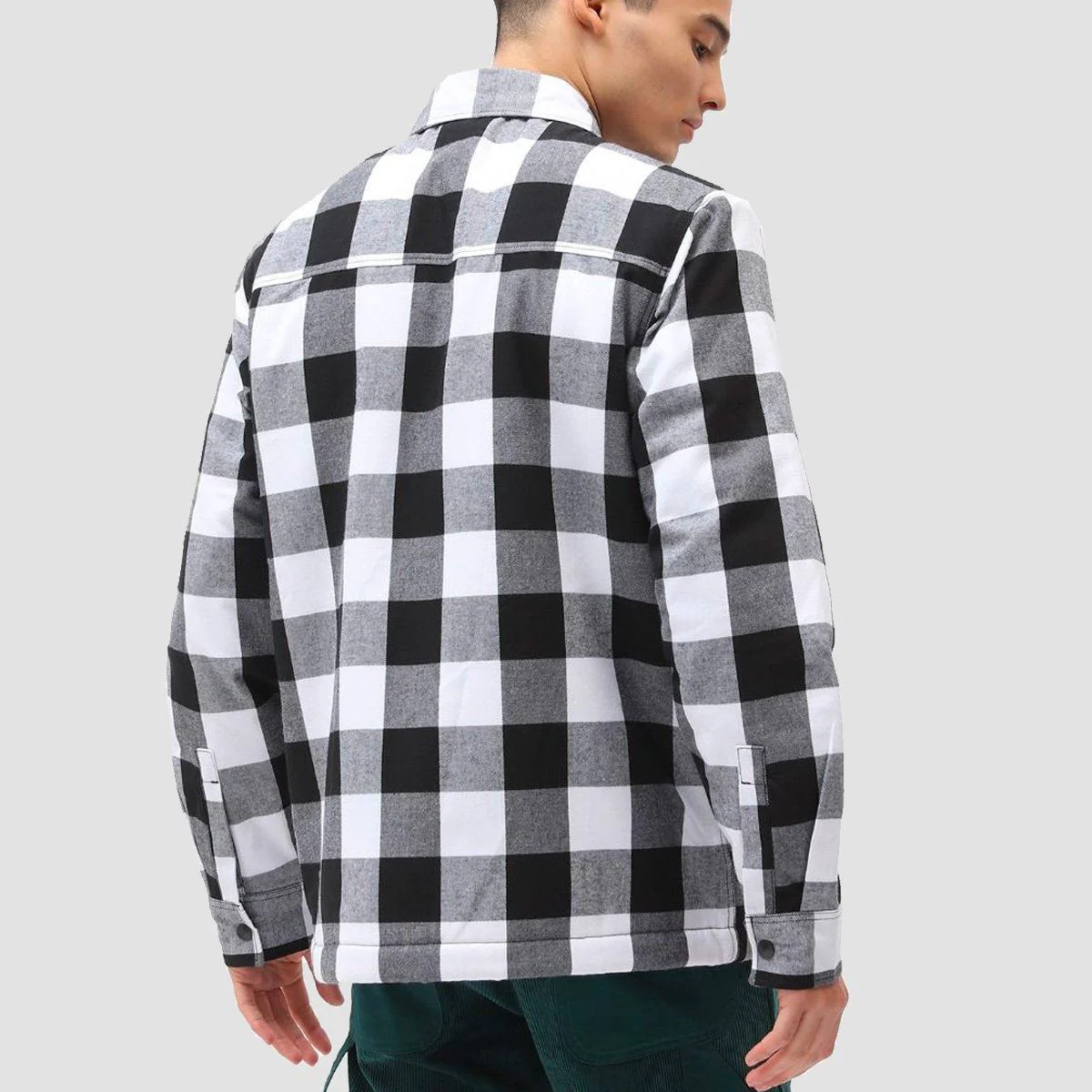 Dickies Sherpa Lined Sacramento Longsleeve Shirt Black - Image 3