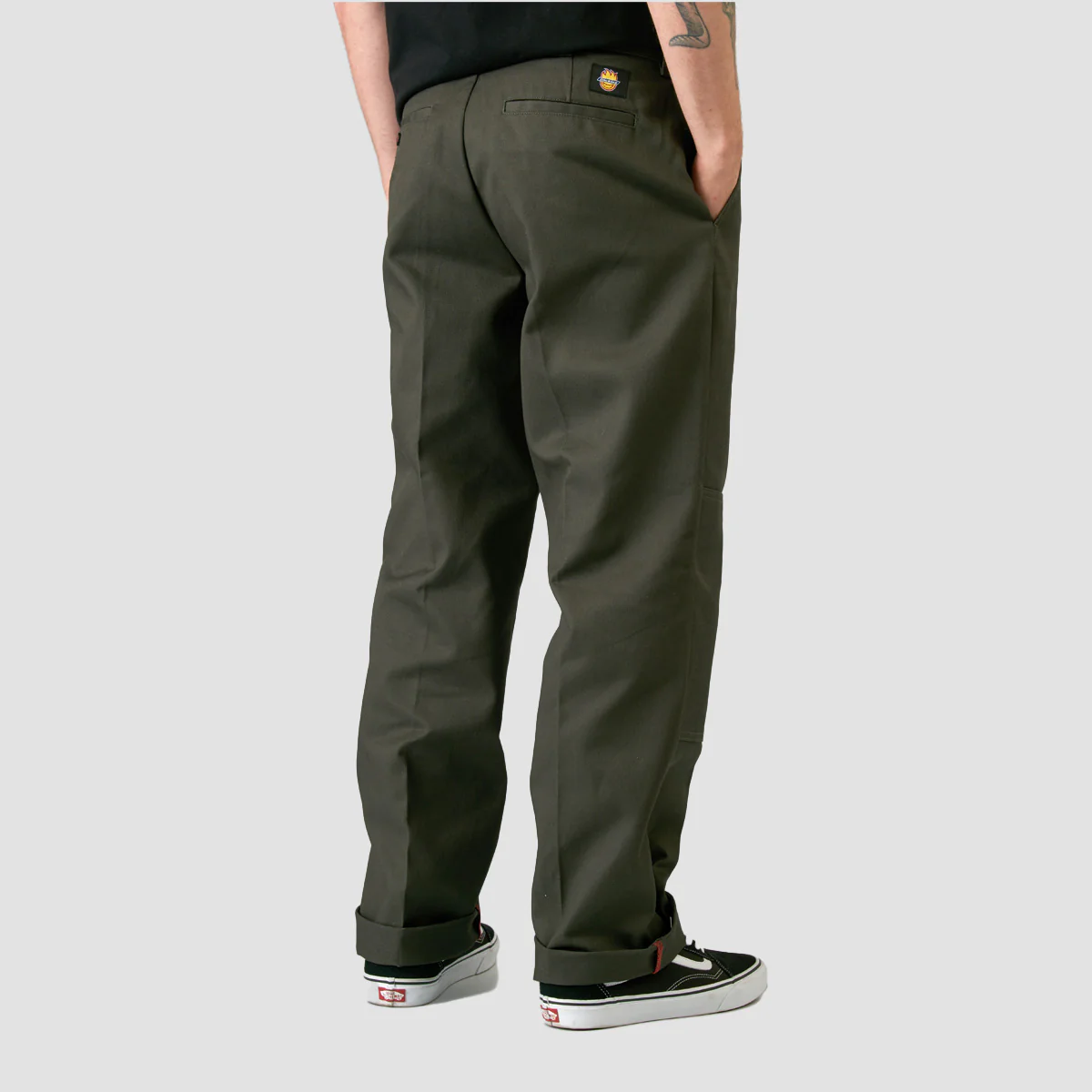 Dickies X Spitfire Double Knee Pants Olive Green - Image 3