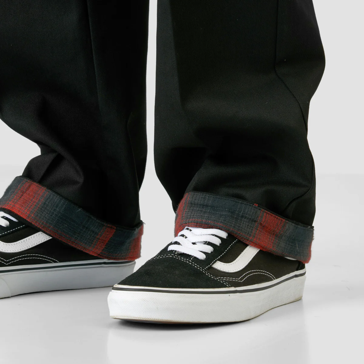 Dickies X Spitfire Flannel Cuff Pants Black - Image 4