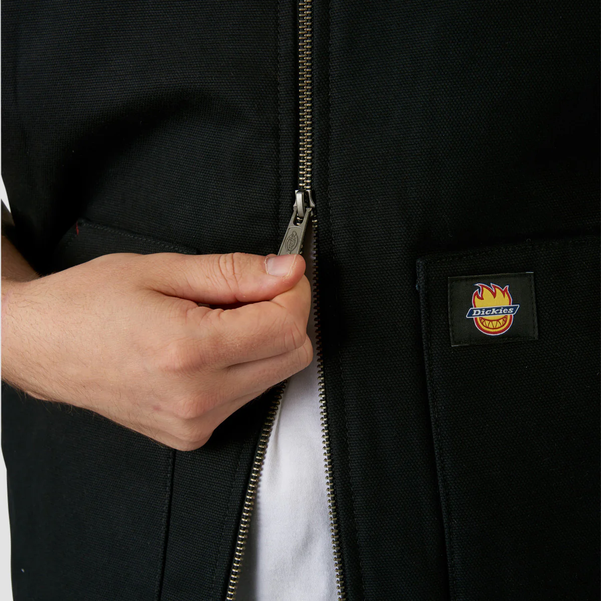 Dickies X Spitfire Vest Jacket Black - Image 6