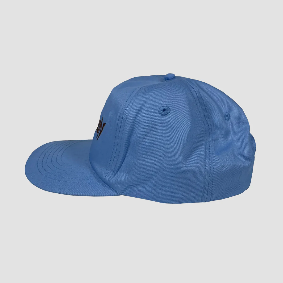 Dungeon Logo Twill Canvas Cap Skyclad Light Blue/Brown - Image 2