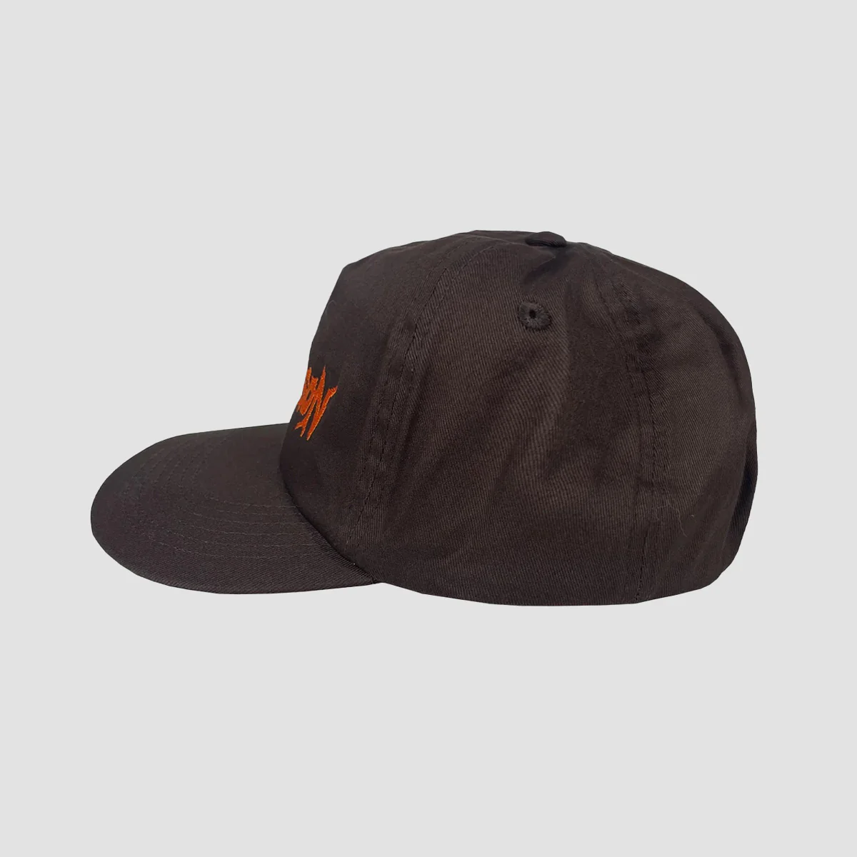Dungeon Logo Twill Canvas Cap The Ups Brown/Orange - Image 2