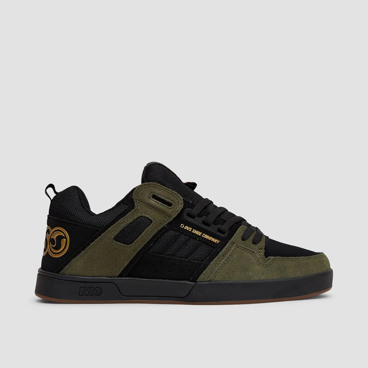 DVS Comanche 2.0+ Shoes - Black/Olive/Gold Nubuck