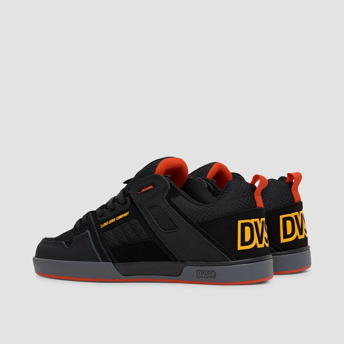 DVS Comanche 2.0+ Shoes - Black/Yellow/Red Nubuck - Image 3