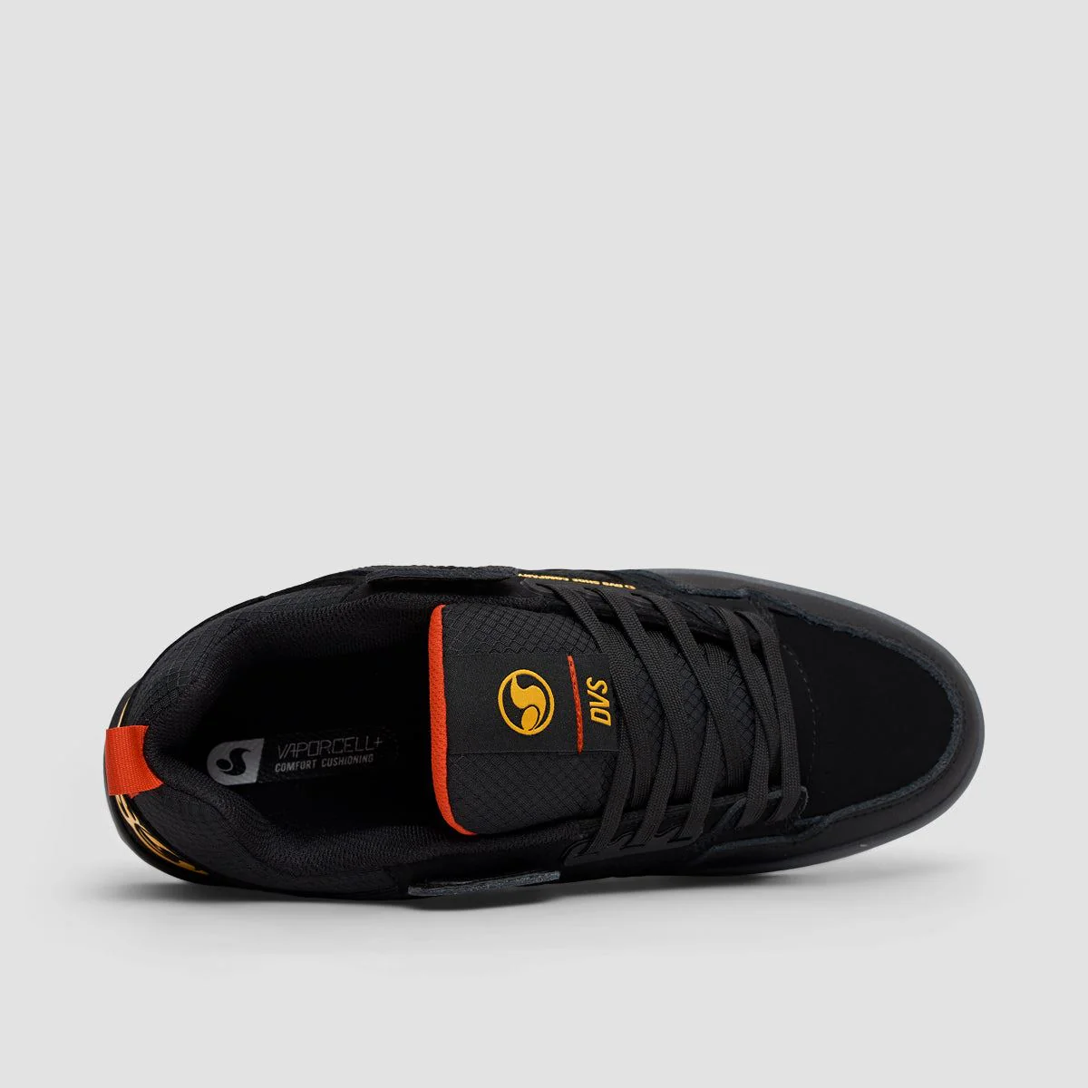 DVS Comanche 2.0+ Shoes - Black/Yellow/Red Nubuck - Image 4