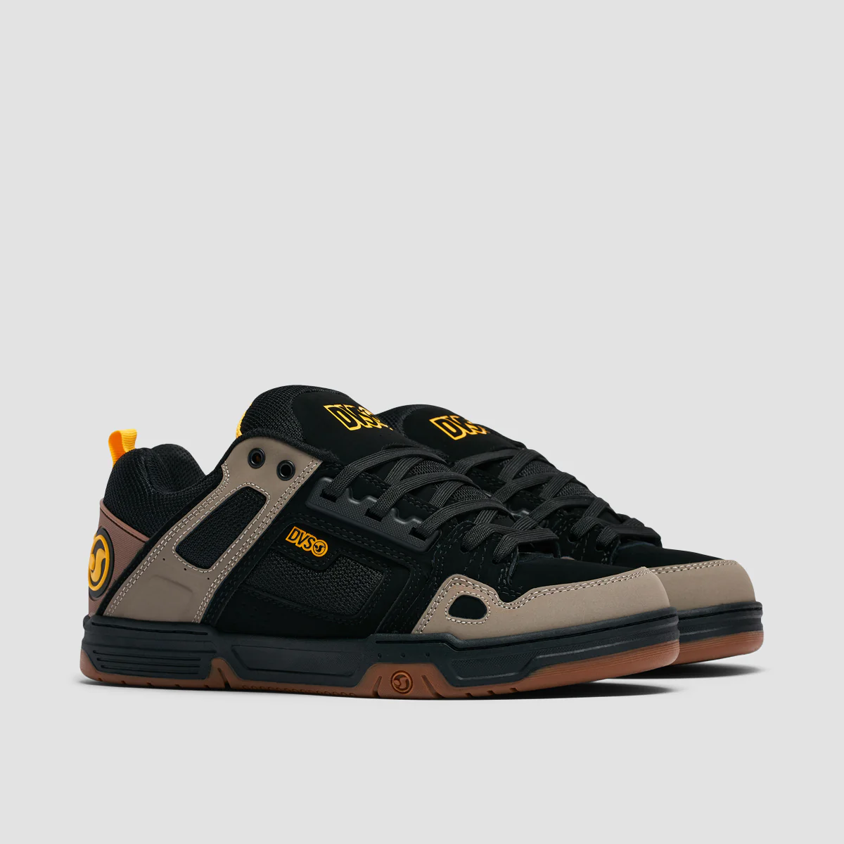DVS Comanche Shoes - Brindle/Black/Yellow Nubuck - Image 2