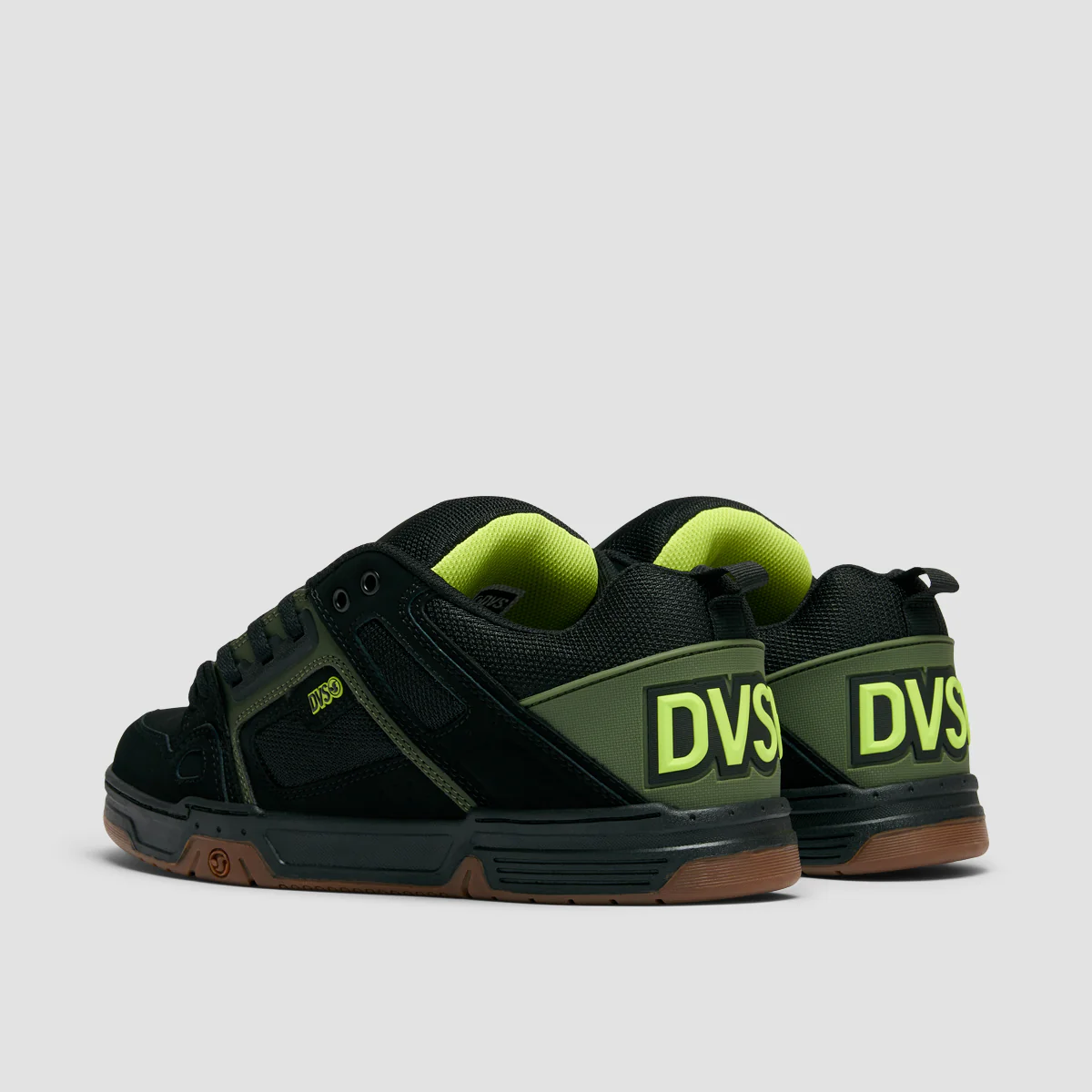 DVS Comanche Shoes - Black/Olive/Gum Nubuck - Image 3