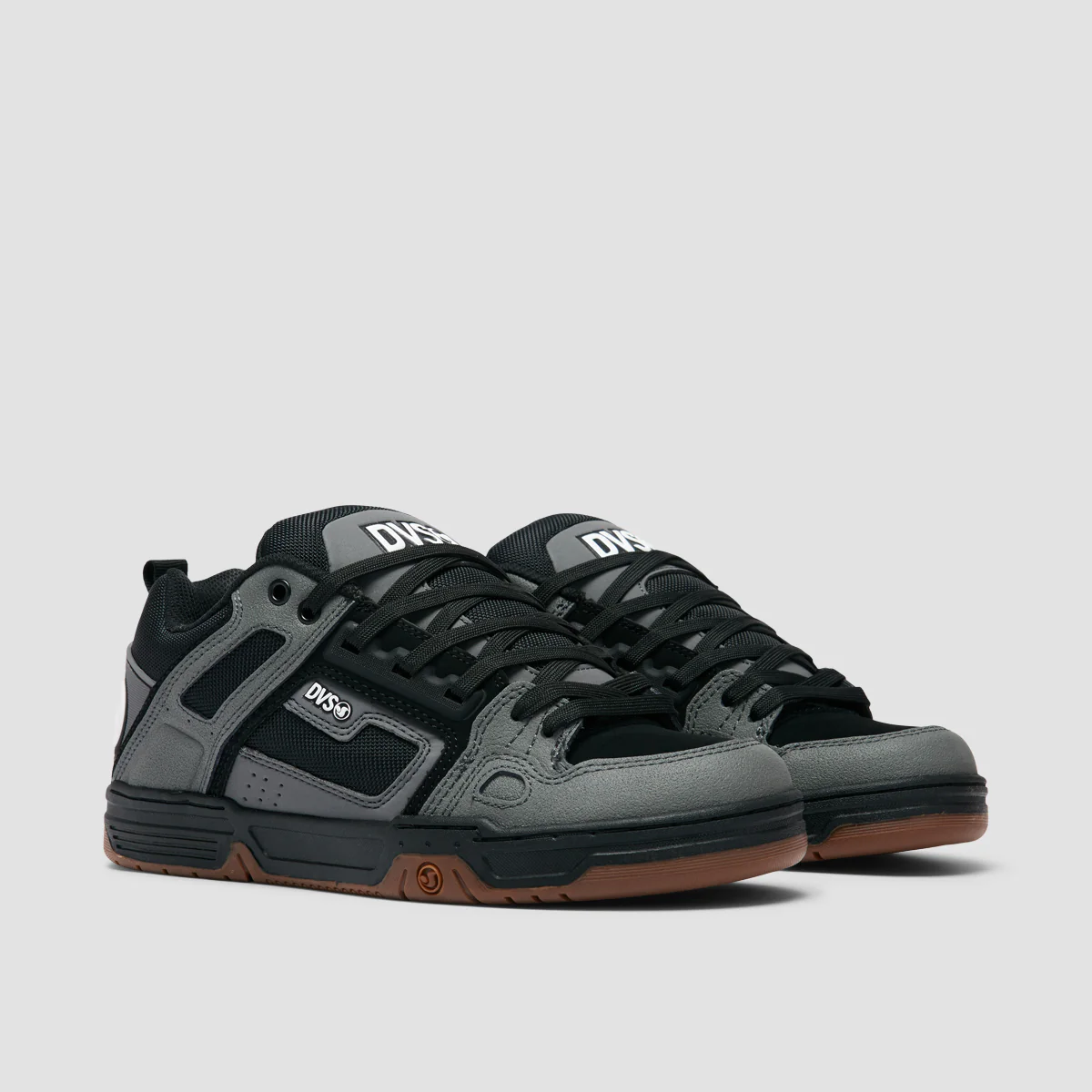 DVS Comanche Shoes - Charcoal/Black/White Nubuck - Image 2