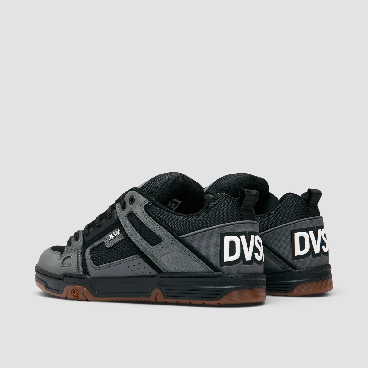 DVS Comanche Shoes - Charcoal/Black/White Nubuck - Image 3