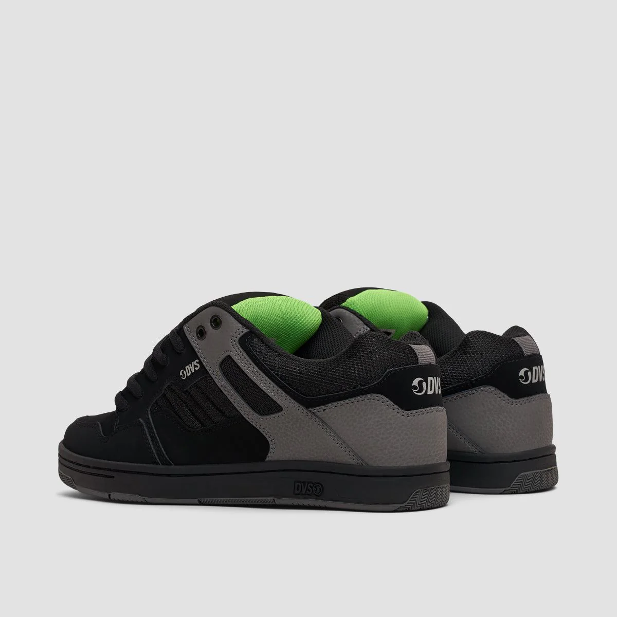 DVS Enduro 125 Shoes - Black/Charcoal/Lime Nubuck - Image 3